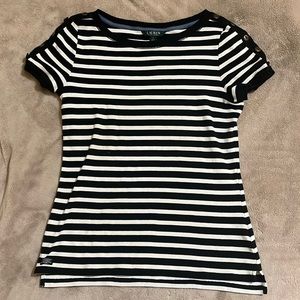 Lauren Ralph Lauren short sleeve Women’s Blouse size large.